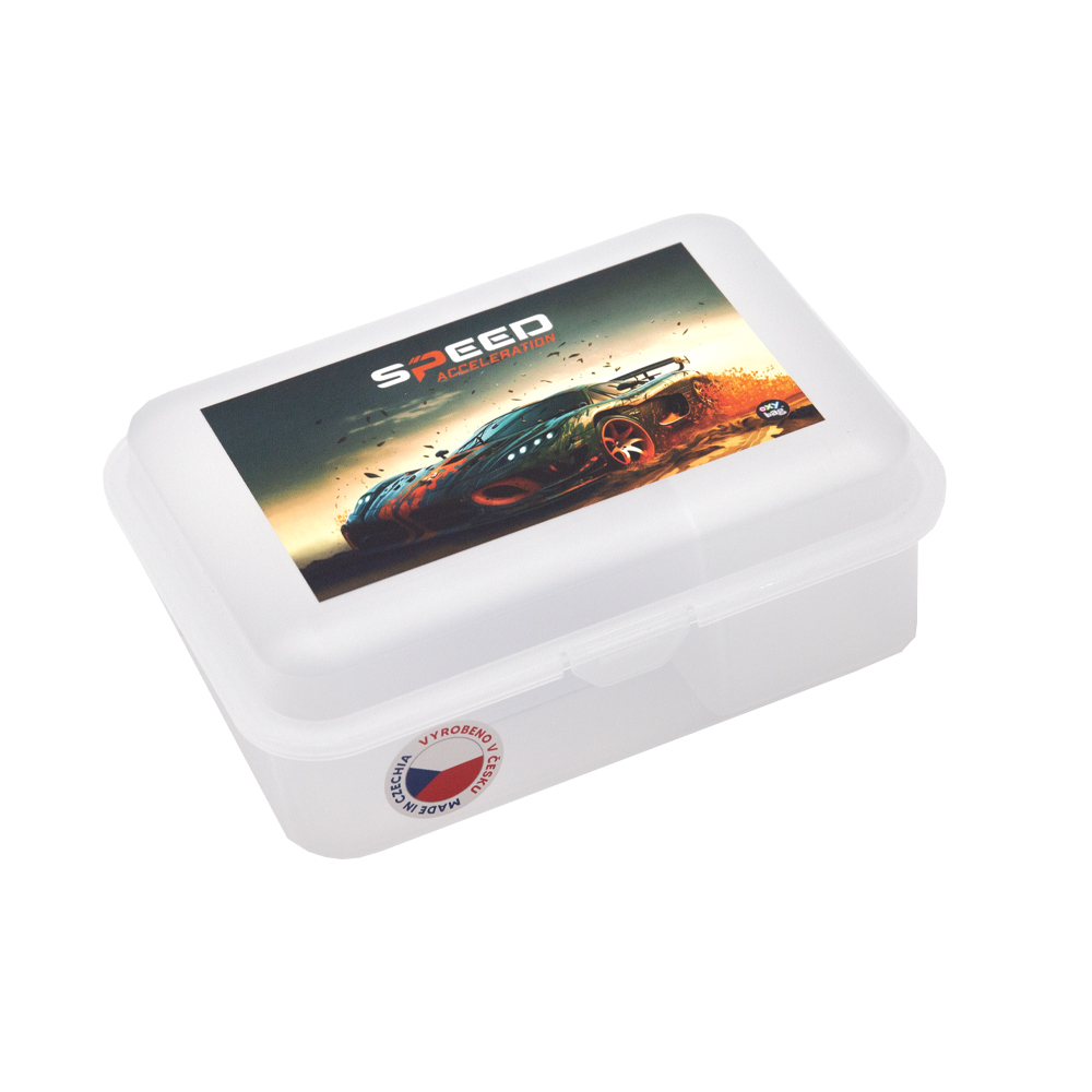 Oxybag Box na desiatu s priehradkou auto