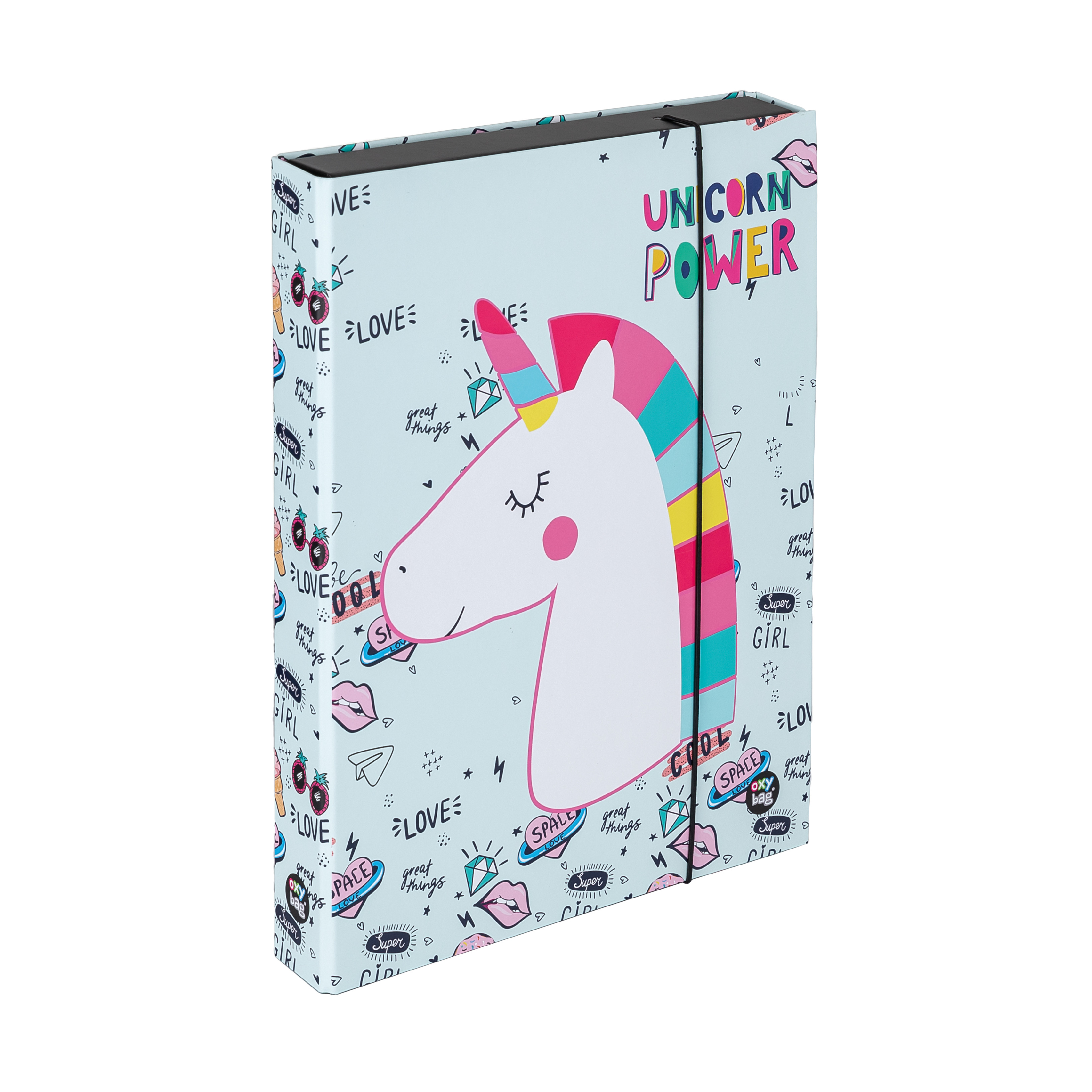 Oxybag Box na zošity A4 Jumbo Unicorn iconic