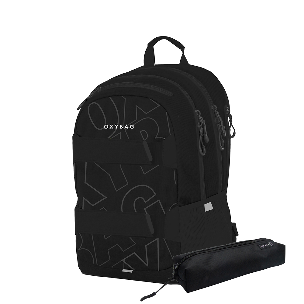 Oxybag Študentský batoh OXY Sport Font White