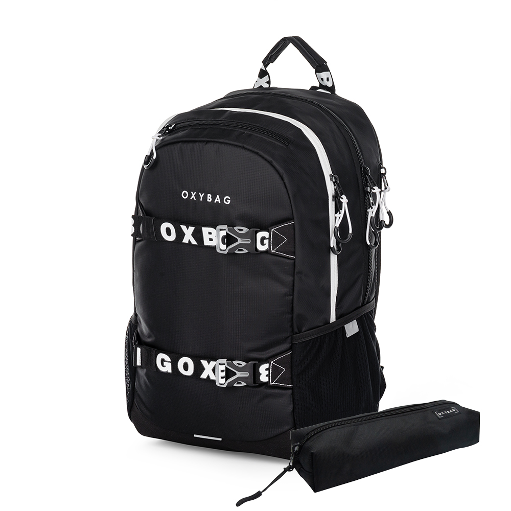 Oxybag Študentský batoh OXY Sport Black & White