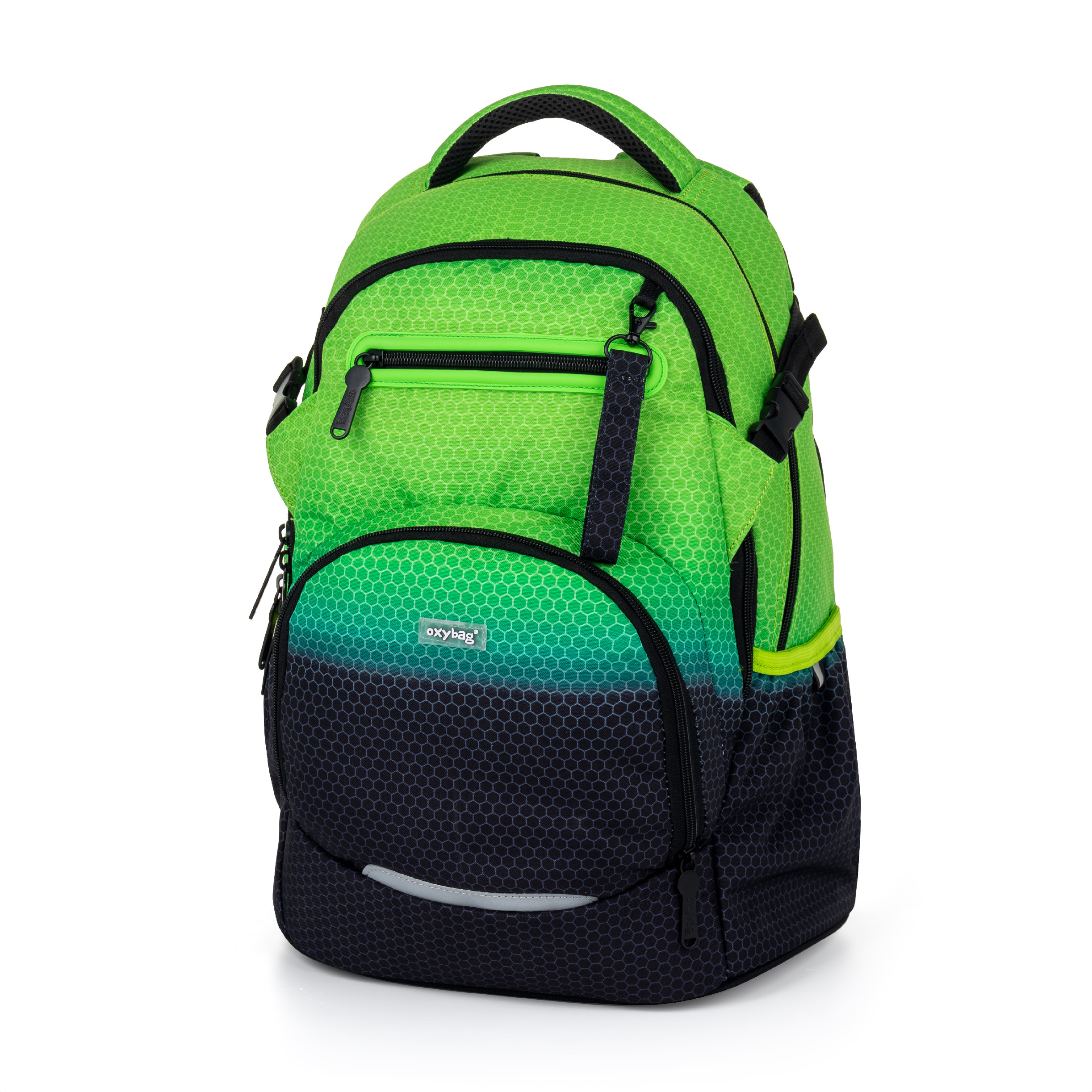 Oxybag Študentský batoh OXY Ombre Black- green