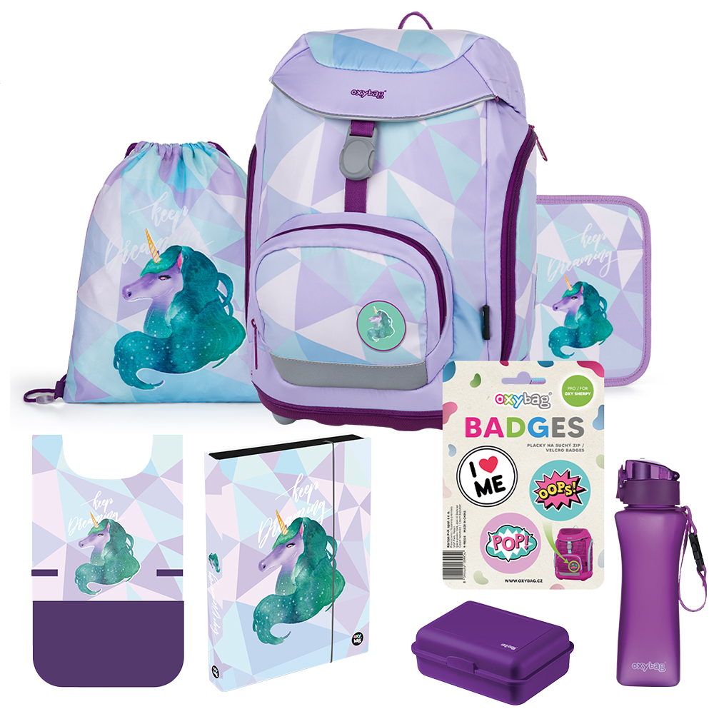 Oxybag Školský set 8-dielny OXY Sherpy Unicorn