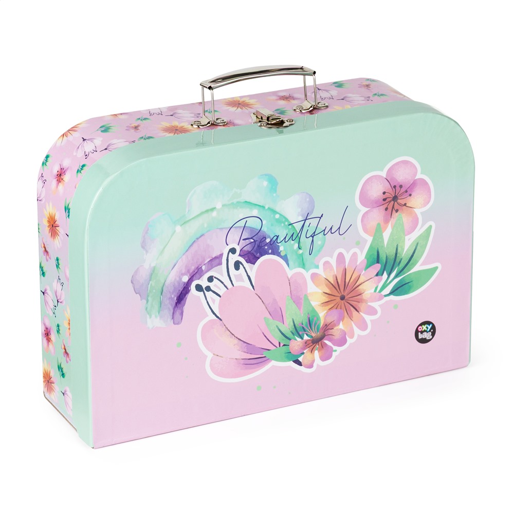 Oxybag Kufrík lamino 34 cm Flowers