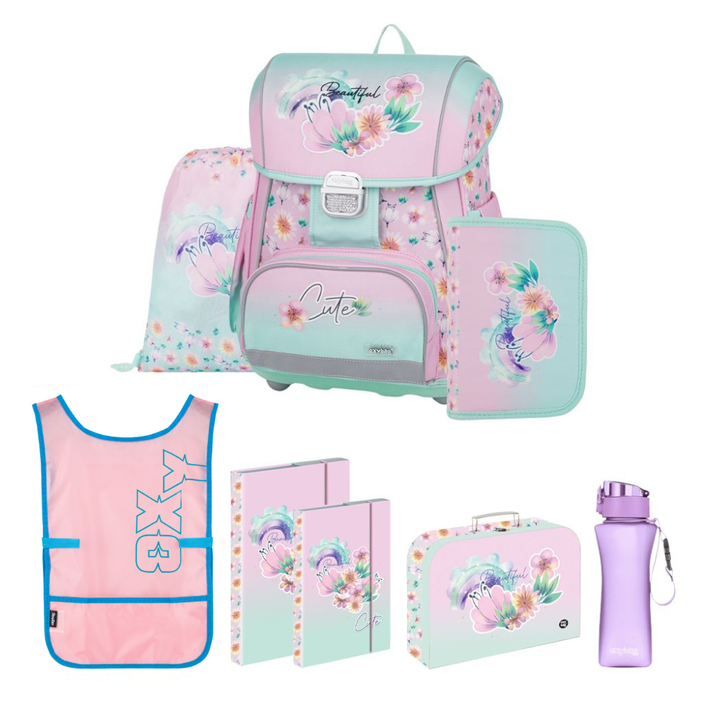 Oxybag Školský set 8-dielny PREMIUM Flowers