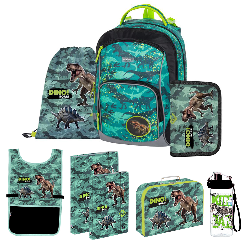 Oxybag Školský set 8-dielny OXY GO Dino zelený