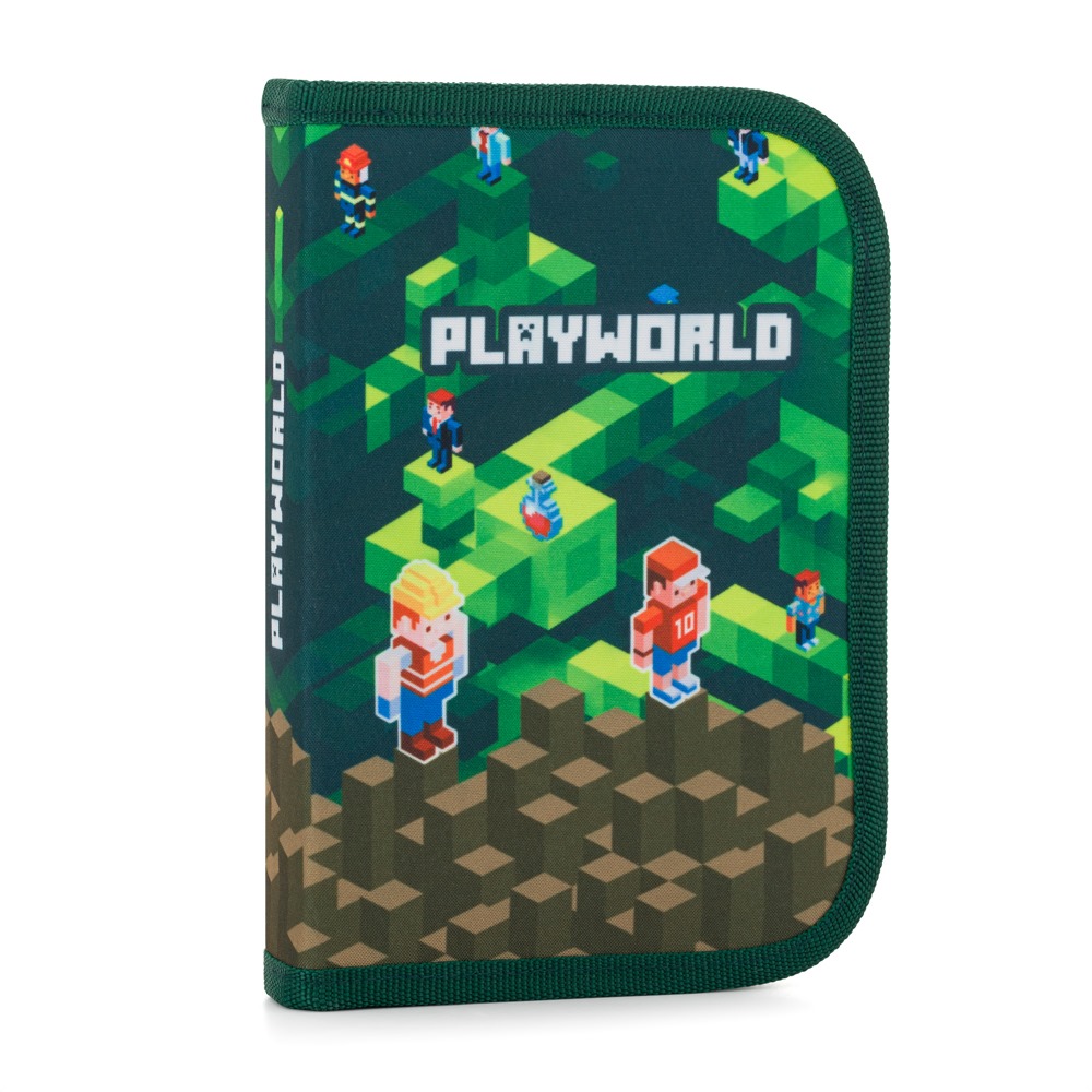 Oxybag Peračník 1 p. 2 chlopne, prázdny Playworld zelenohnedý