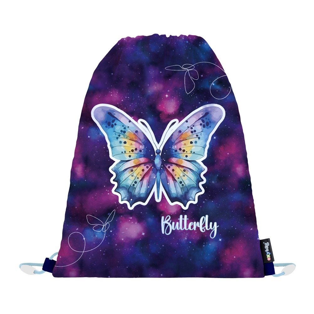 Oxybag Vrecko na cvičky Motýl fialový