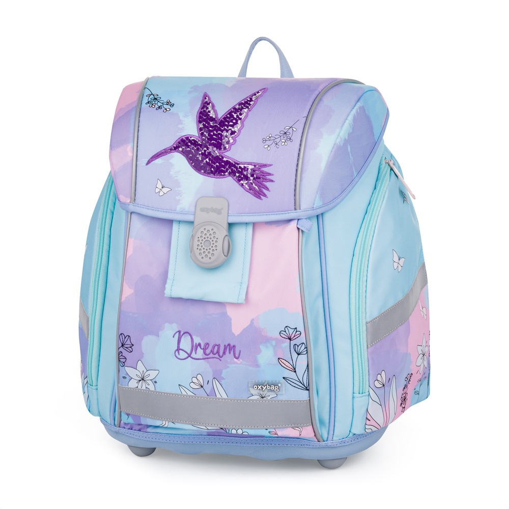 Oxybag Školská taška PREMIUM LIGHT Kolibrík fialový