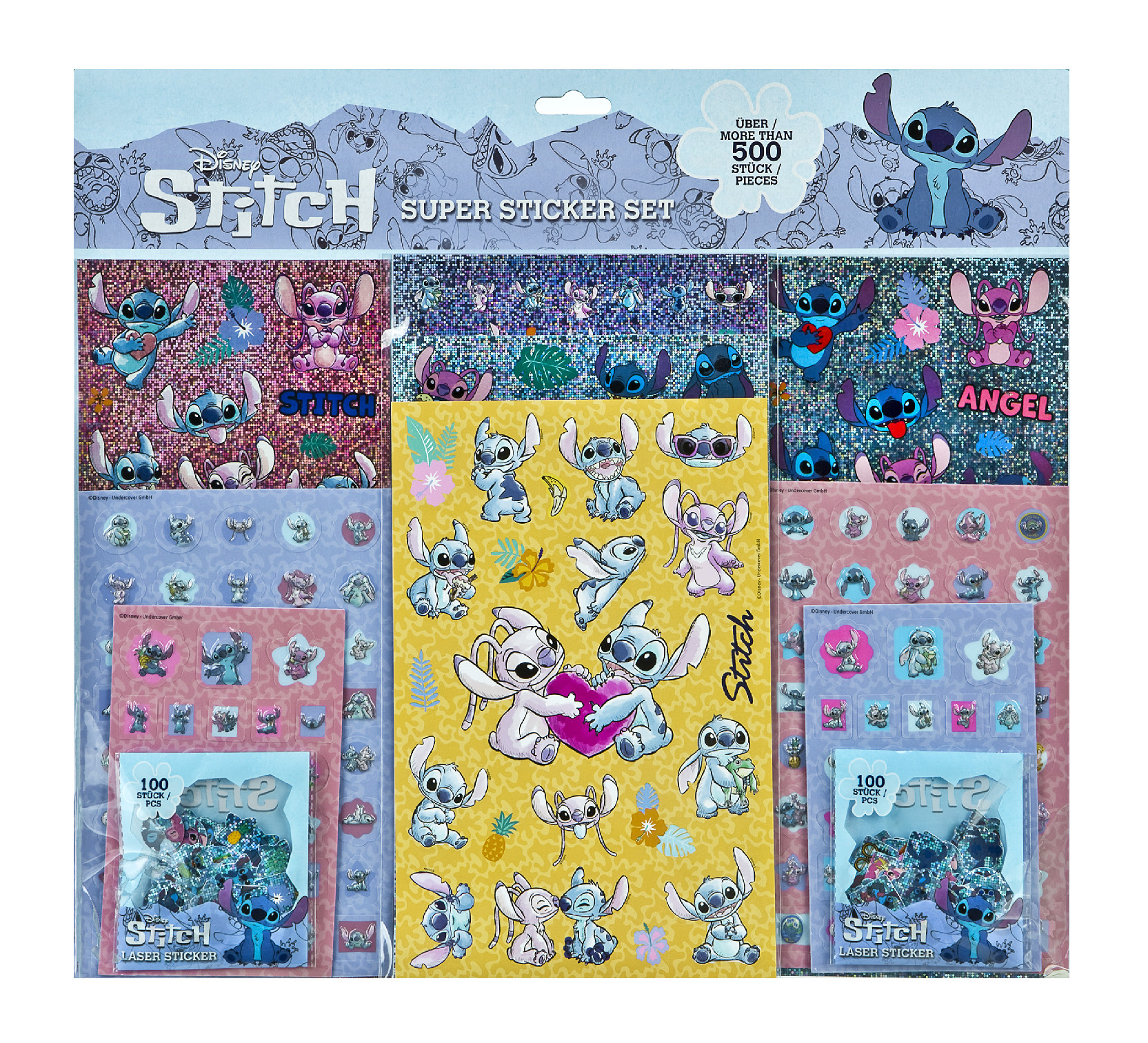 Scooli Veľká sada nálepiek 500ks STITCH