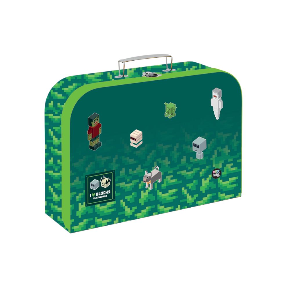 Oxybag Kufrík lamino 34 cm Playworld Pixel
