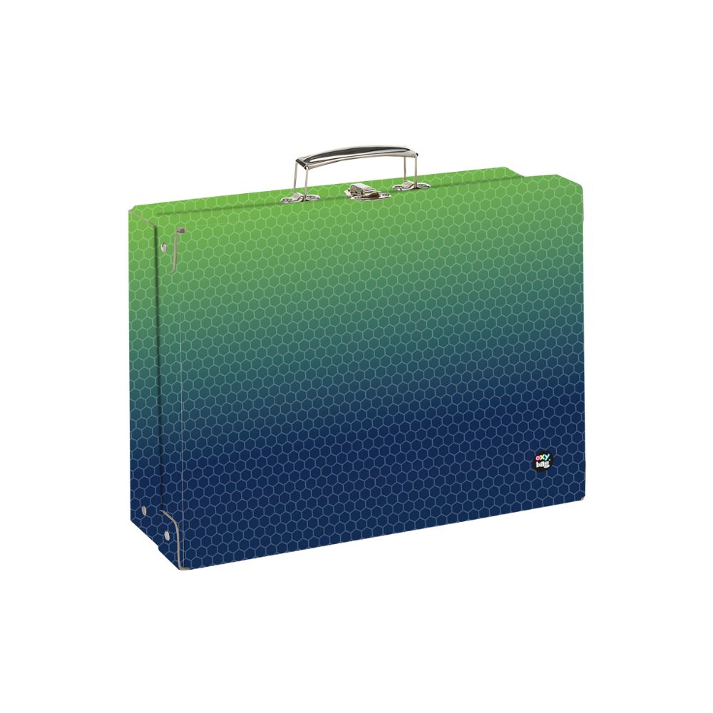 Oxybag Kufrík lamino hranatý A4 OXY NEXT Ombre Green