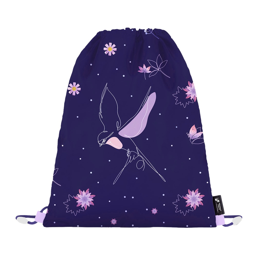 Oxybag Vrecko na cvičky Flowers Fialový