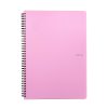 Twin wire blok A5 PP PASTELINi ružová