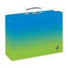 Kufrík lamino hranatý A4 OXY Ombre Blue- green