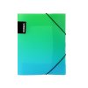Sloha s gumou A4 PP OMBRE zelená