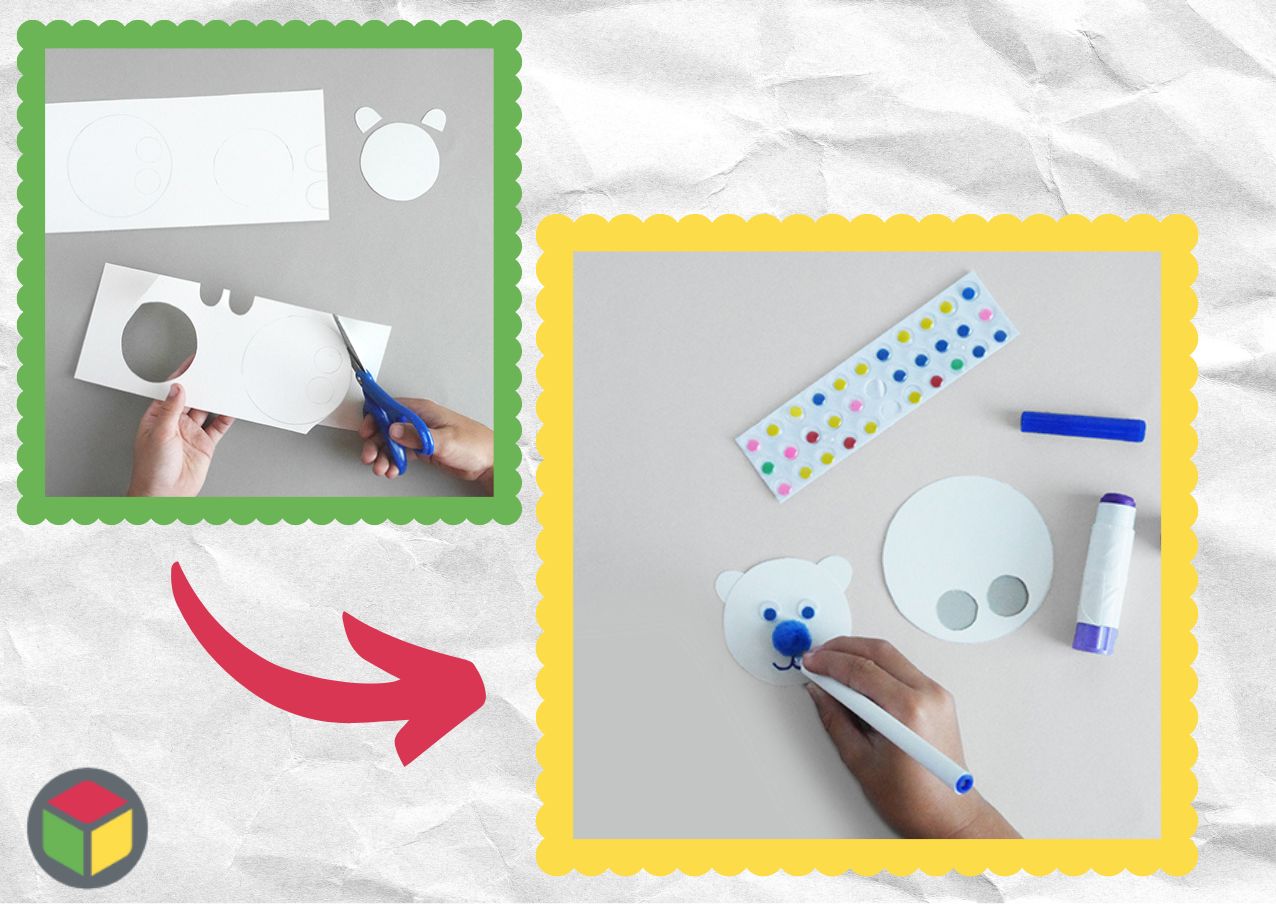 Kreativní aktivita – Roztomilá postavička z papíru ✂️📐