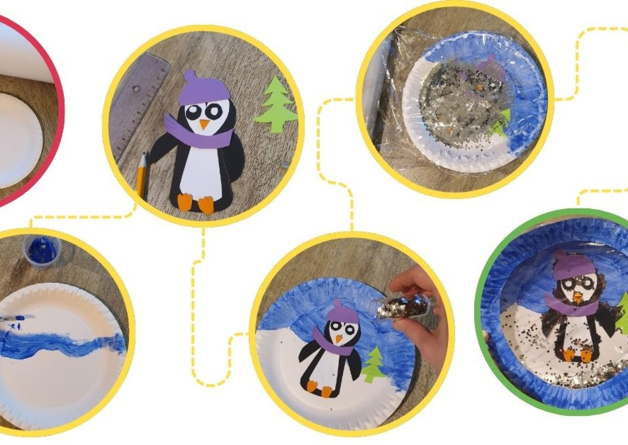 Tvoříme s dětmi: Kulička s tučňákem🐧