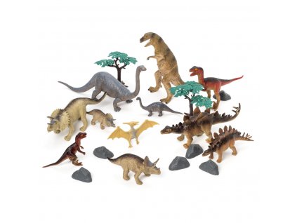 498 1 box s 25 figurkami dinosauru