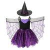 Kostým čarodějnice fialovo černá 3 - 5 let