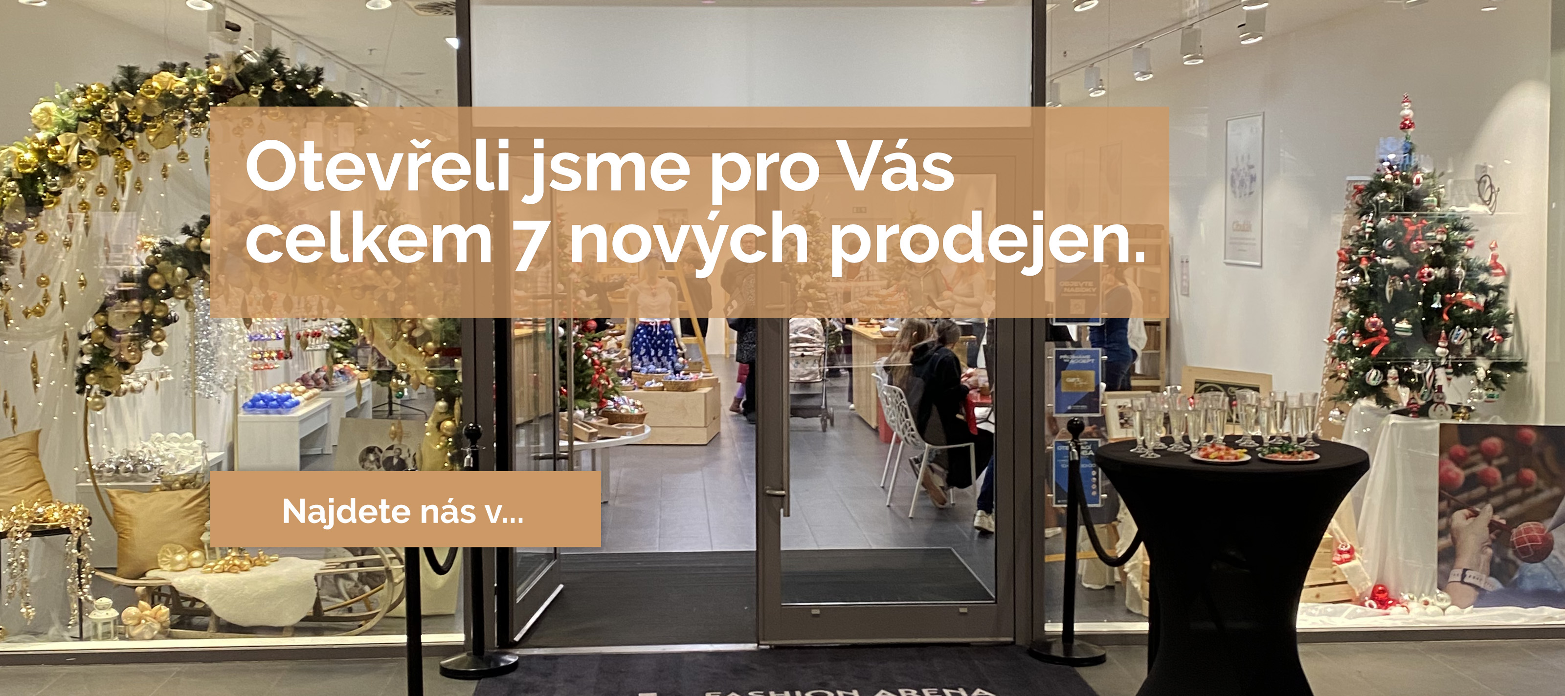 Vánoční prodejny v obchodních centrech