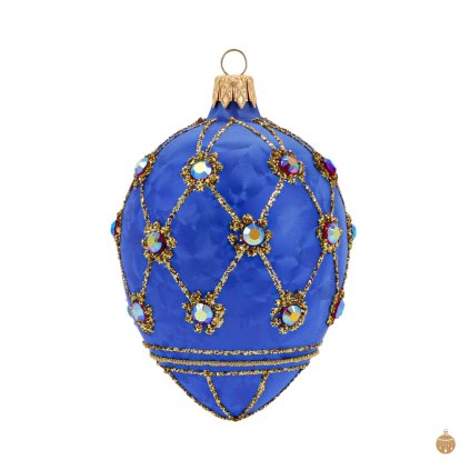Faberge vejce mrazolakové - modré