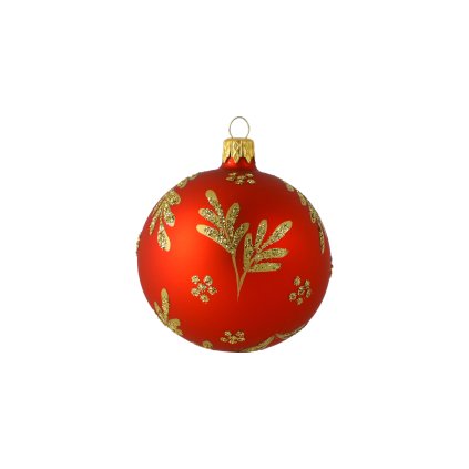 Koule bronzové větvičky - červená