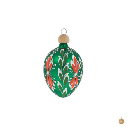 Velikonoční vajíčko malé s lístky - zelené