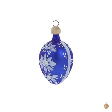 Velikonoční vajíčko malé kopretina - modré