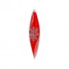 Raketa mrazová vločka s nitkami - červená