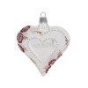 Srdce Valentýn se jménem na přání - růžičky - čiré