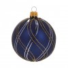 Koule zlato-stříbrné nitky - modrá