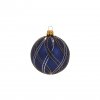 Koule zlato-stříbrné nitky - modrá