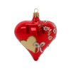 Srdce Valentýn se jménem na přání - s mašlí - červené