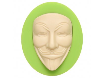 7ES 0819 Vendetta V Mask Anonymous Fondant Silicone Molds for cake decorating