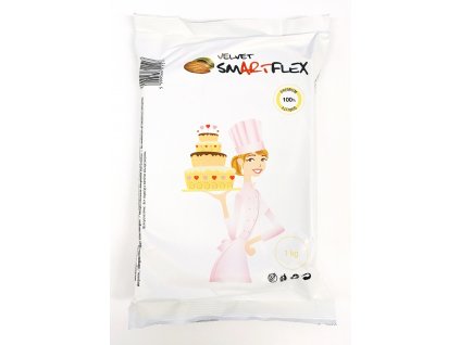 smartflex velvet mandle 1 kg v sacku potahovaci a modelovaci hmota na dorty 1