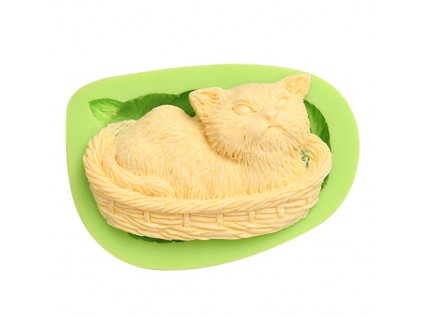 7ES 0050 Animal Themed Angry Cat Silicone Molds Fondant Mould for cake decorating