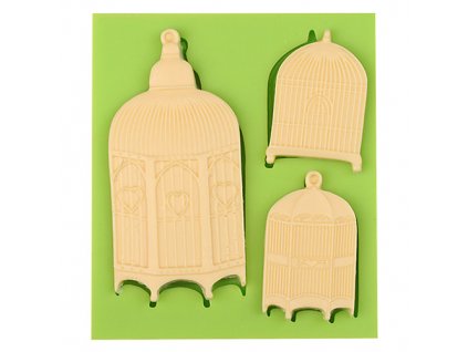 7ES 0109 Birdcage Series Silicone Molds Fondant Mould for cake decorating
