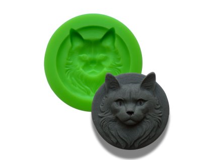 Silikonová formička hlava kočky