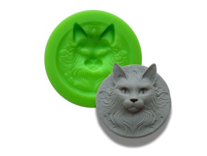 Silikonová formička hlava kočky