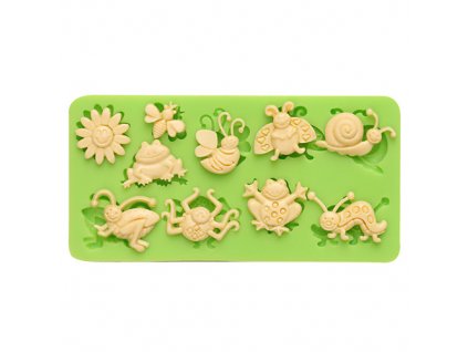 7ES 0211 Insect Series Silicone Molds Fondant Mould for cake decorating