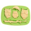 7ES 0108 Night Owls Series Silicone Molds Fondant Mould for cake decorating