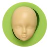ES 1607 1Baby Doll Head Face Silicone Flexible Mold Clay Cake Soap