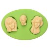 ES 1603 3 Beauty women heads shape Silicone Molds for Fondant Cake Decorating