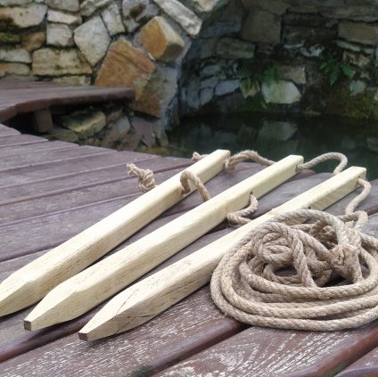 Lanový plot - sloupek akátová tyčka 70cm