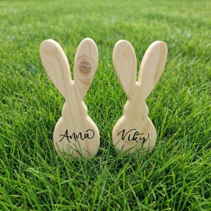 zajícek maty - personalizovaný ručním popisem jménem
