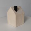 Domeček s komínkem (10x10cm) - 1 ks (Barva komínku zlatá, Výška 10 cm, Úprava přírodní)