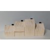 Domeček s komínkem (10x10cm) - 1 ks (Barva komínku zlatá, Výška 10 cm, Úprava přírodní)