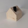Domeček s komínkem (10x10cm) - 1 ks (Barva komínku zlatá, Výška 10 cm, Úprava přírodní)