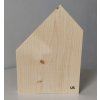 Domeček úzký - dřevěná dekorace (Tvar střechy U4, Výška 20 cm)