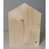Domeček úzký - dřevěná dekorace (Tvar střechy U4, Výška 20 cm)